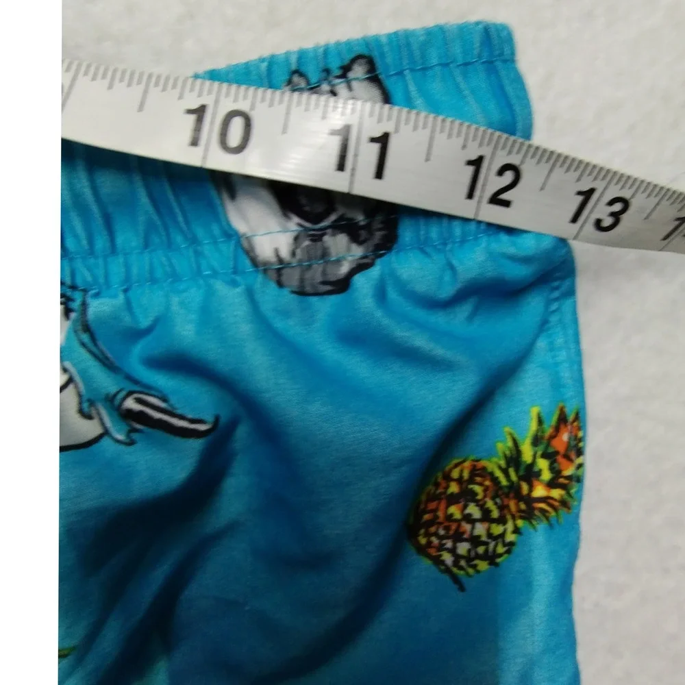 Wonder Nation Swim Trunks Tropical Toucan Shark Skull Print Kids Size‎ L